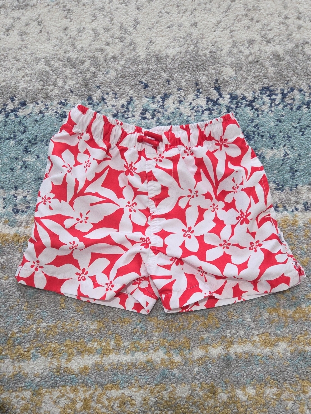 Boys Posh Peanut Floral Swim Trunks